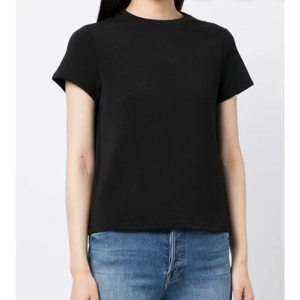 Spanx Airessentials Cap-sleeved T-shirt | Black in Medium